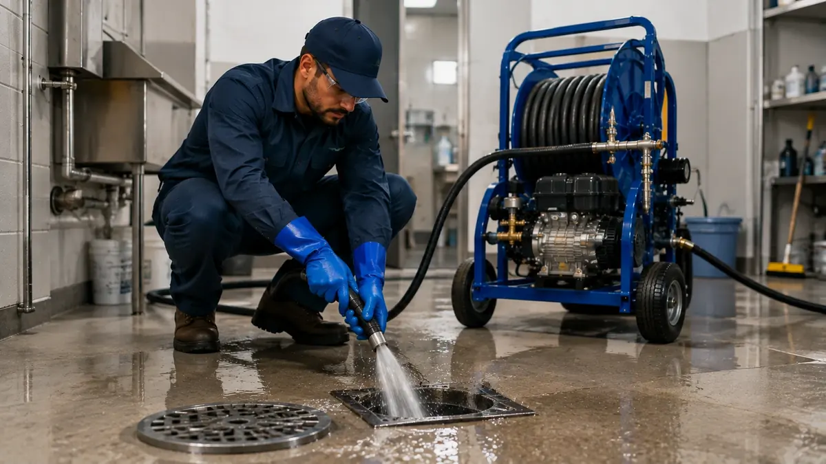 Floor Drain Hydro Jet Cleaning in Morgan Hill