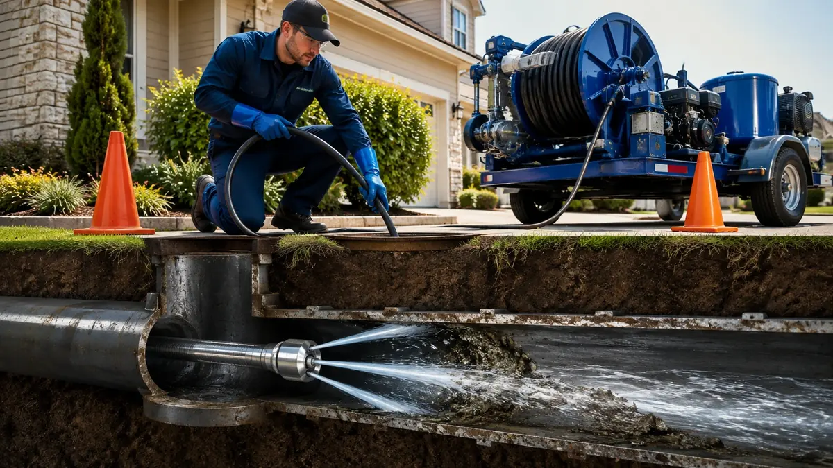 Main Sewer Line Hydro Jet Cleaning in Morgan Hill