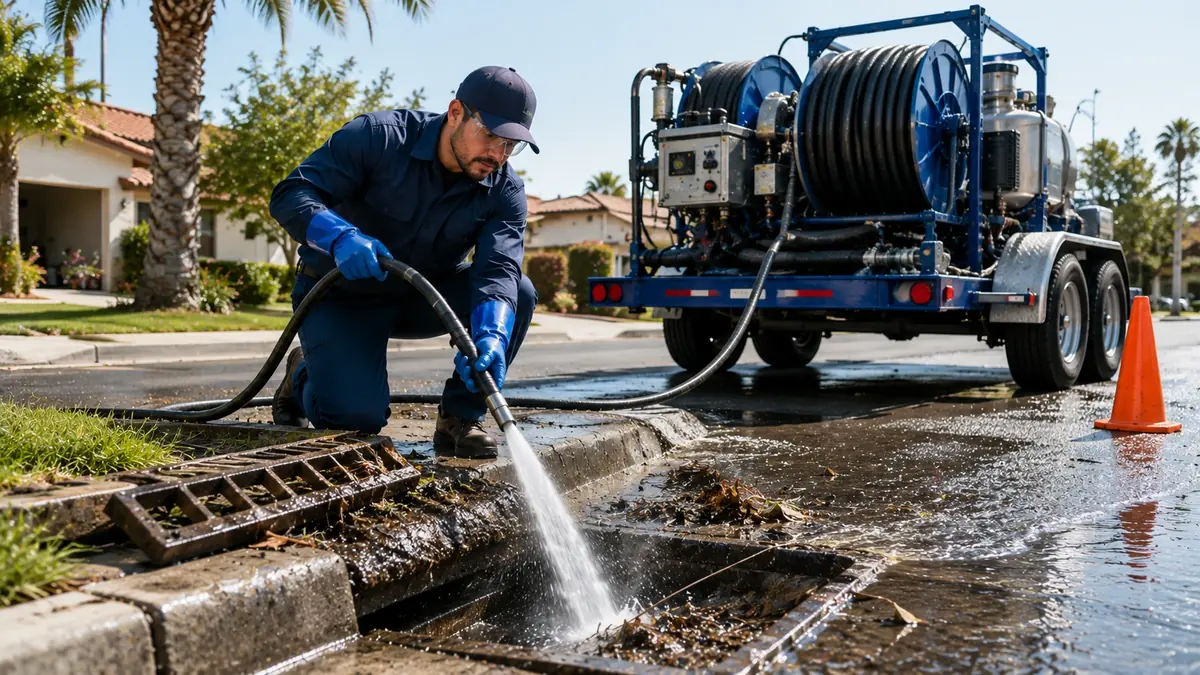 Storm Drain Hydro Jet Cleaning in Morgan Hill