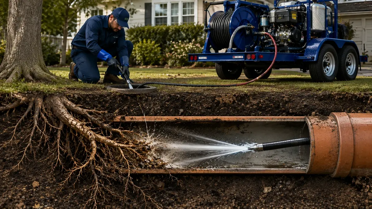 Tree Root Removal with Hydro Jetting in Morgan Hill